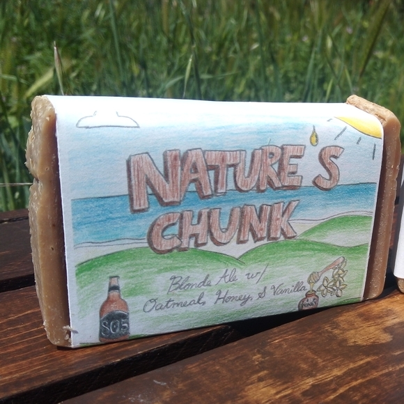 Nature's Chunk Other - 10 Bars Of Soap! Blonde Ale with Oatmeal, Honey & Vanilla Castile Soap